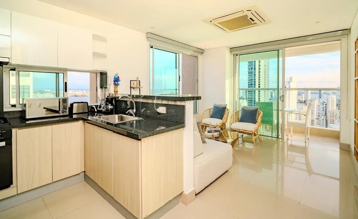 Luxury Apartment On 28Th Floor - Seaview Cartagena 0*,